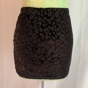 MUDD Textured Black Mini Skirt